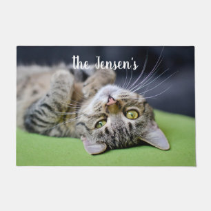 Adorable Cat Personalised Doormat
