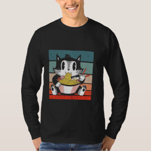 Adorable Cat Ramen Sushi Street Food Cats Cuisine T-Shirt