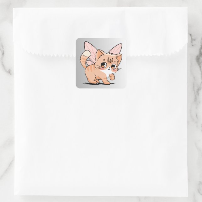 Adorable Cat: Sticker for All Cat Lovers! (Bag)