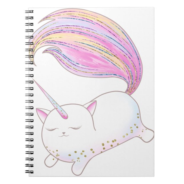 Adorable Caticorn Notebook (Front)