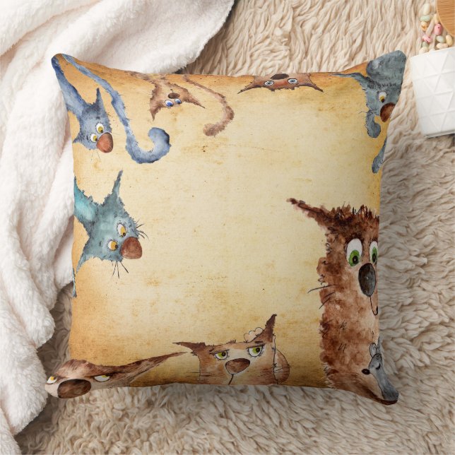 Adorable cats cushion (Blanket)