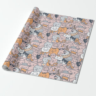 Adorable Cats Wrapping Paper