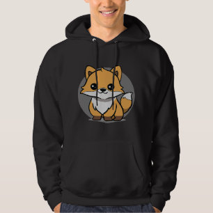 Adorable Chibi Kawaii Baby Fox Lover 20 Hoodie