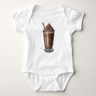 Adorable Chocolate Milkshake Baby Bodysuit