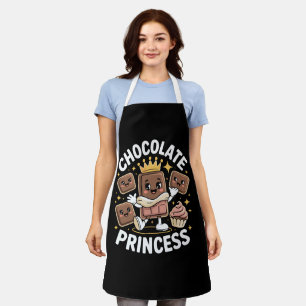 Adorable Chocolate Royalty Cute Kawaii Dessert Can Apron