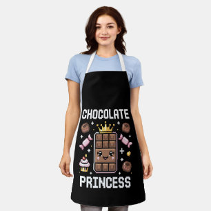 Adorable Chocolate Royalty Cute Kawaii Dessert Can Apron