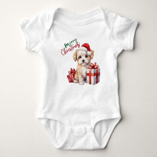 Adorable Christmas Baby Bodysuits (Front)