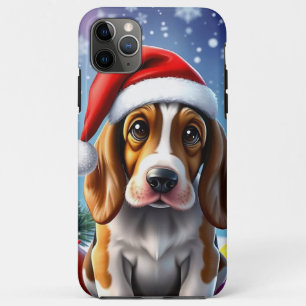 🐶🎄 Adorable Christmas Basset Dog Playful Joy ✨ Case-Mate iPhone Case