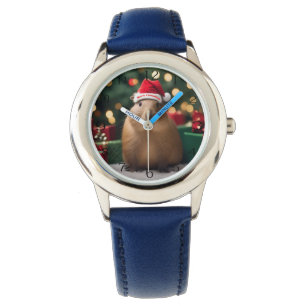 Adorable Christmas Capybara, kids Watch