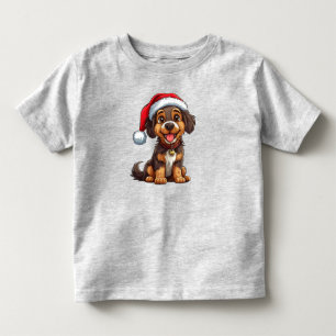 Adorable Christmas Dog Toddler T-Shirt