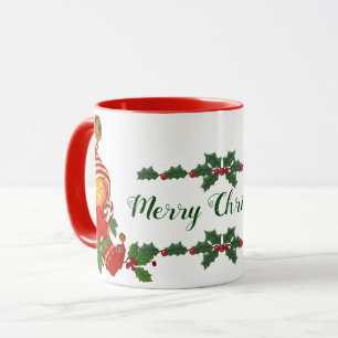 Adorable Christmas Elf Personalised Mug