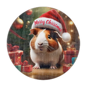 Adorable Christmas Guinea Pig, Cutting Board