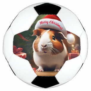 Adorable Christmas Guinea Pig, Soccer Ball