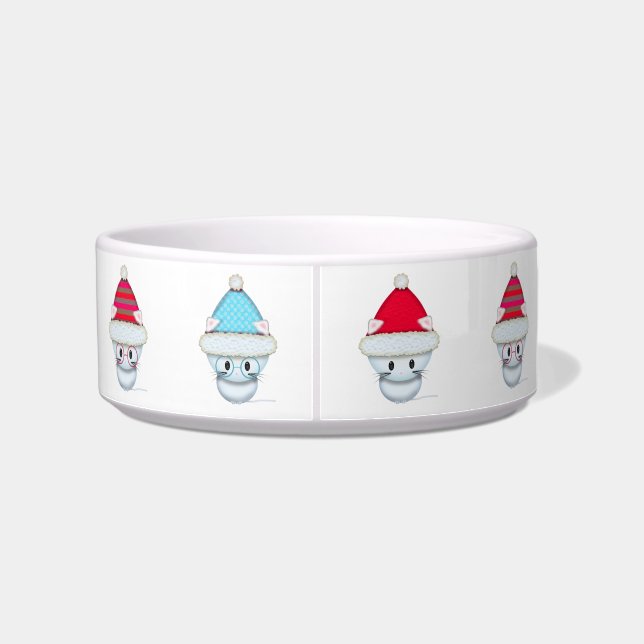 Adorable Christmas Kittens Bowl (Back)