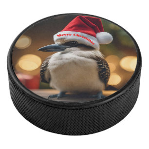 Adorable Christmas Kookaburra, Hockey Puck