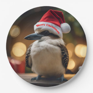 Adorable Christmas Kookaburra,  Paper Plate