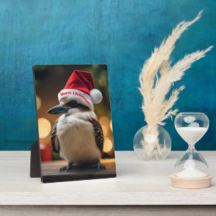 Adorable Christmas Kookaburra, Plaque