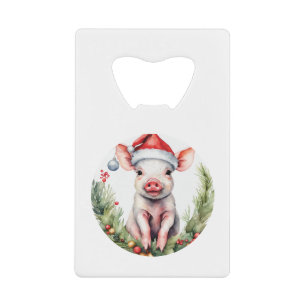 Adorable Christmas Piglet illustration featuring