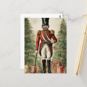 Adorable Christmas soldier Postcard