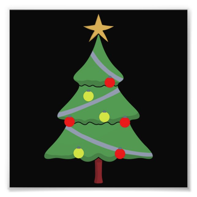 Adorable Christmas Tree   Photo Print (Front)