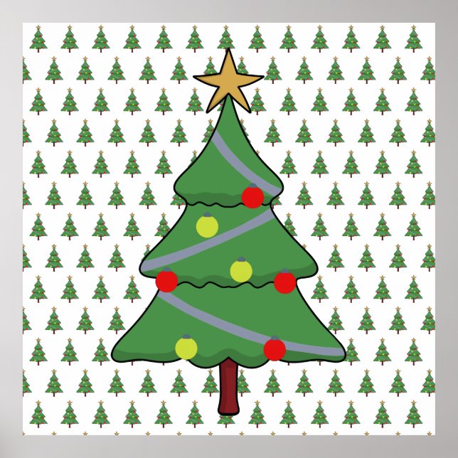 Adorable Christmas Tree Poster (Front)