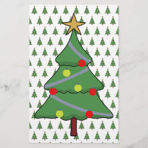 Adorable Christmas Tree Stationery