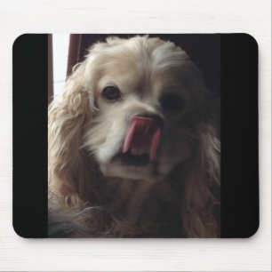 ADORABLE COCKER SPANIEL SENDS KISS MOUSEPAD