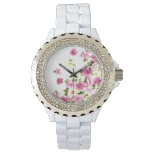 Adorable Colourful Girly Blooming Flowers Watch