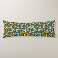 Adorable colourful pattern safari animal raccoons