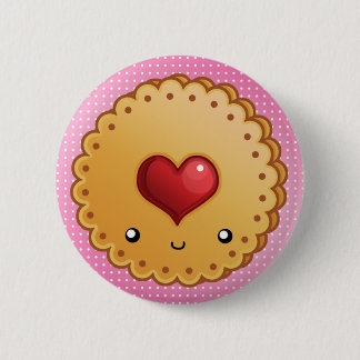 Adorable cookie 6 cm round badge