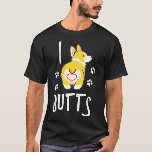 Adorable Corgi Dog I Love Corgi Butts Saying T-Shirt