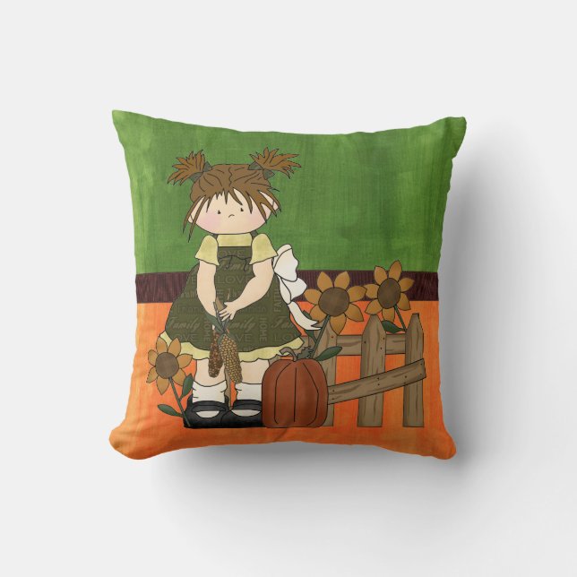 Adorable Country Rag Doll Cushion (Front)
