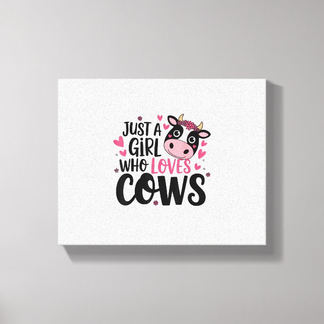 Adorable Cow Lover Design  Canvas Print (Front)