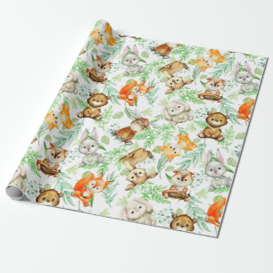 Adorable  Critters Wrapping Paper