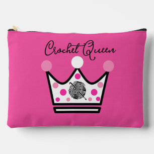 Adorable Crochet Queen Gift Accessory Pouch