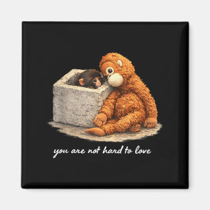 Adorable cute baby monkey punch men women kids Ado Magnet