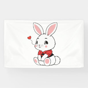 Adorable cute Bunny Banner