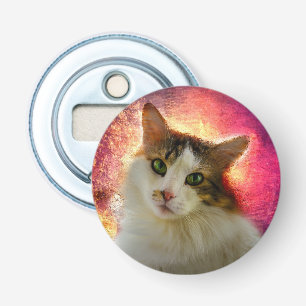 Adorable Cute Calico Cat Bottle Opener