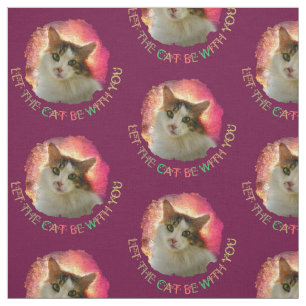 Adorable Cute Calico Cat Fabric