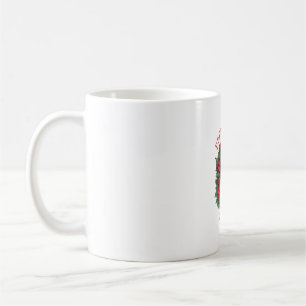 Adorable Cute Floral Black Cat Purrfectly Spooky H Coffee Mug