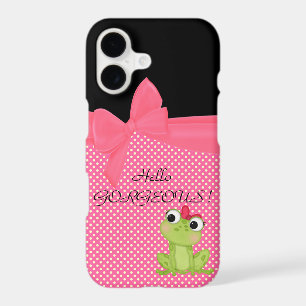 Adorable Cute Frog on Polka Dots-Hello Gorgeous