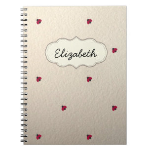 Adorable Cute ,Ladybugs,Luminous-Personalized Spiral Notebook