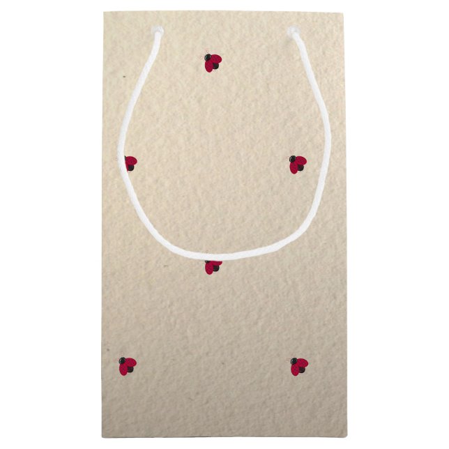 Adorable Cute ,Ladybugs,Luminous Small Gift Bag (Back)