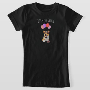 Adorable Cute Must-Have Pink Corgi Birthday Girl T-Shirt