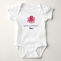 Adorable Cute Pink Octopus Kawaii Illustration