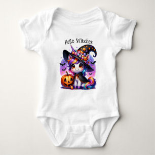 Adorable Cute Spooky Kids Halloween Baby Bodysuit