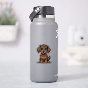 Adorable Dachshund, Kawaii Wink, Small