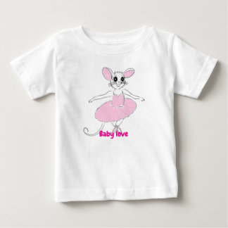 Adorable Dancing Ballerina Rat in Pink TuTu Tee