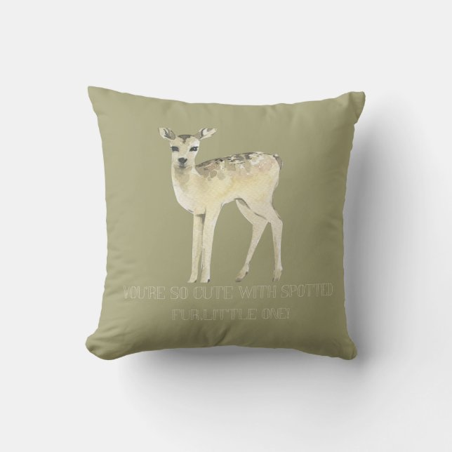  Adorable Deer Kid Accent Pillow (Front)