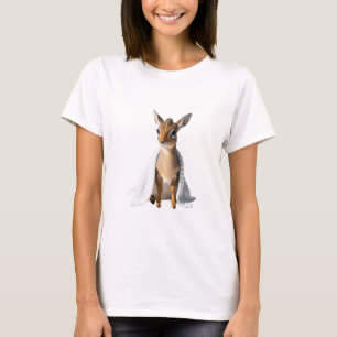 Adorable Dik-dik Wrapped in Soft White Blanket T-Shirt